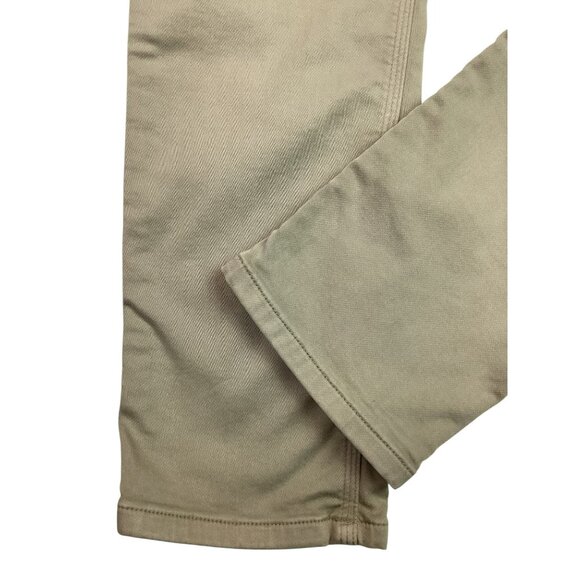 Du/er Mens Slim Fit Performance Denim Pants 34x30 Beige Cotton Blend Stretch - Picture 11 of 16